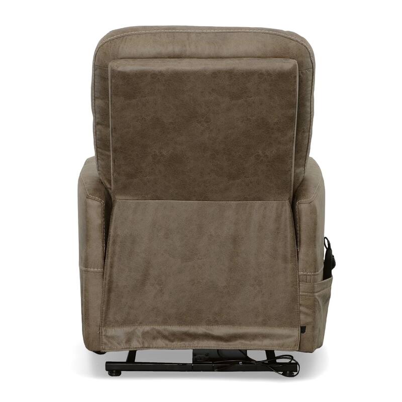Kenner Sand Power Lift Recliner with Power Headrest & Lumbar by Flexsteel