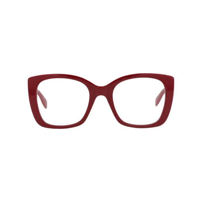 Alexander McQueen Square-Frame Acetate Optical Frames - Red Red Transparent - Red
