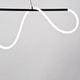 preview thumbnail 11 of 9, Bowman 1L LED Matte Black Contemporary Linear Chandelier Island Pendant Light Fixture - 57.5-in W x 14.5-in H x 4.5-in D
