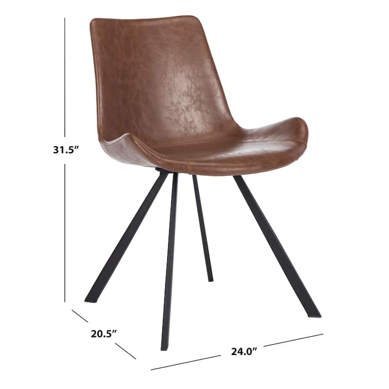 SAFAVIEH Corine Mid-Century Modern Accent Chairs (Set of 2) - 20.5" x 24" x 31.5" - 20Wx24Dx32H