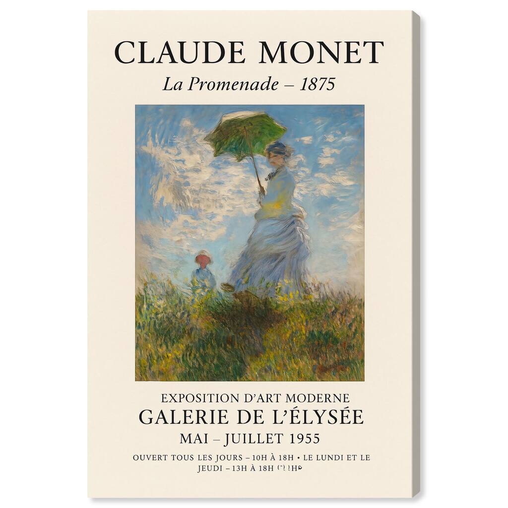 Woman with a Parasol Canvas by Art Remedy, Gallery Wrapped