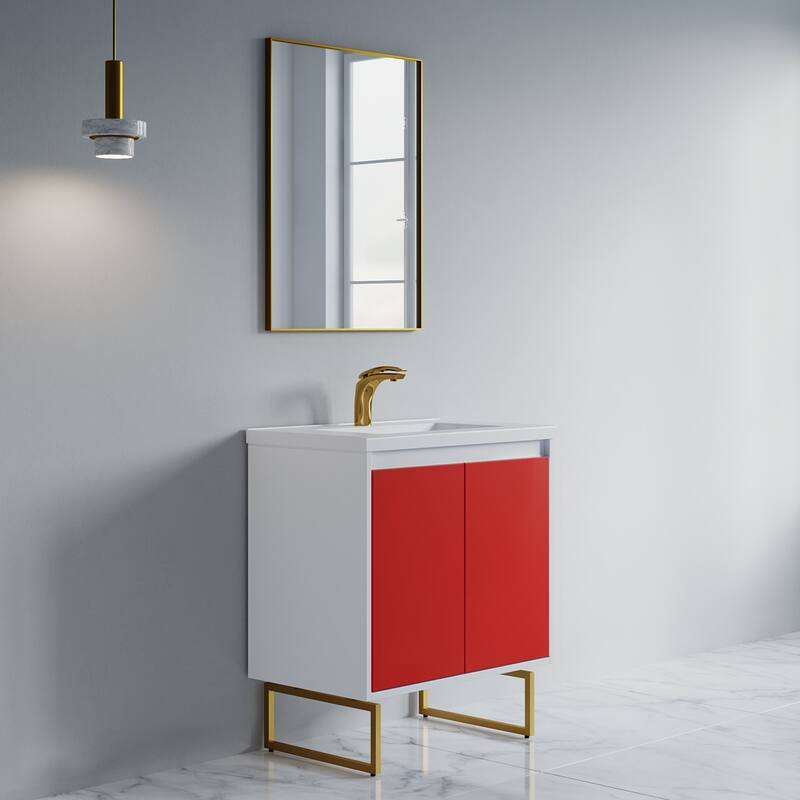 Kennan 30" Single Bathroom Vanity Set with Rectangle Legs