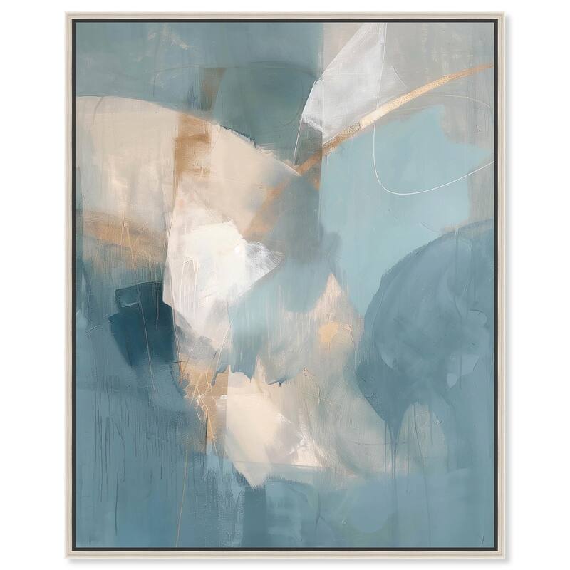 Blue Dreams Canvas by Art Remedy - 16" x 20" - Silver