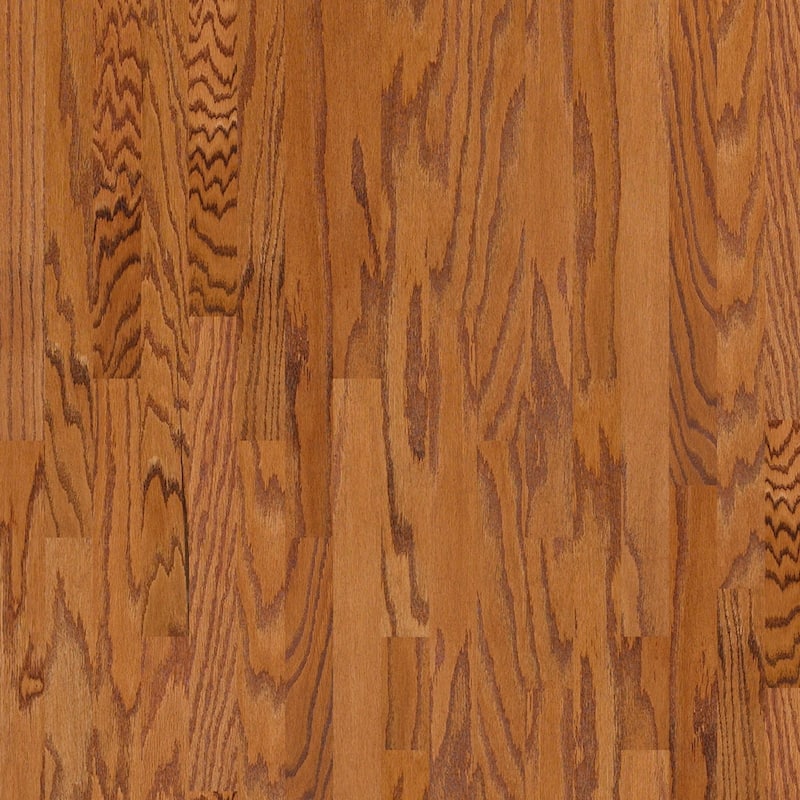 Shaw Albright Oak 3-1/4" Wide Smooth Engineered Red Oak Hardwood - Gunstock