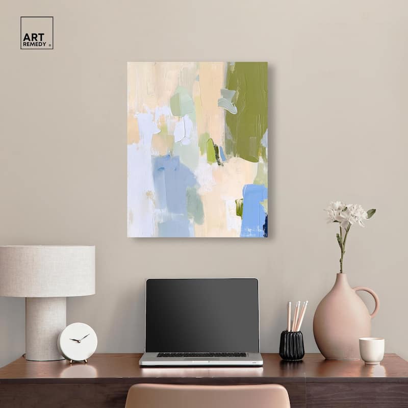 Clover Frost Canvas by Art Remedy, Gallery Wrapped