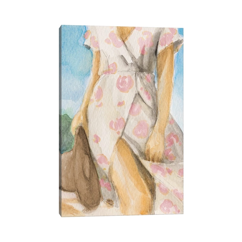 iCanvas "Woman In Sun Dress" by Lanie Loreth Canvas Print