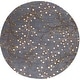 preview thumbnail 90 of 196, Sakura Handmade Transitional Floral Wool Area Rug 4' Round - Slate - Runner/Round