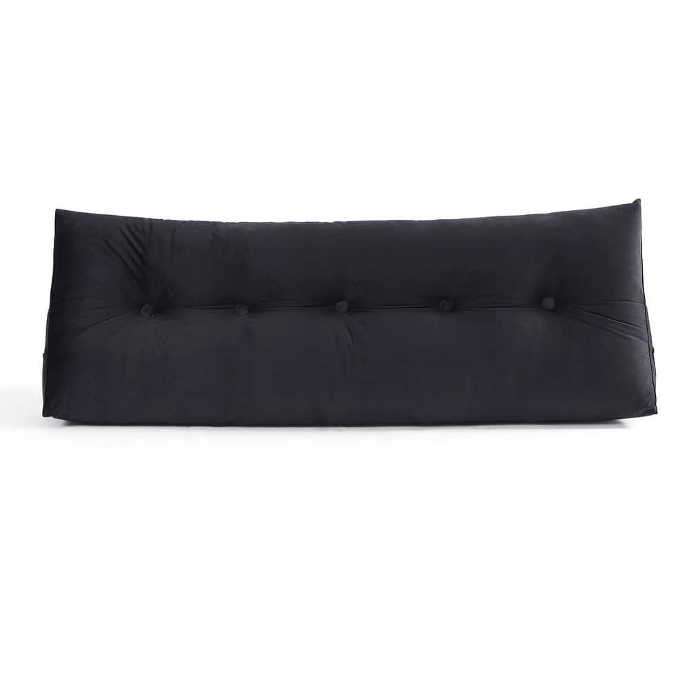 Sweet Home Collection Bed Wedge and Gap Filler Pillow for Headboard with Side Pockets