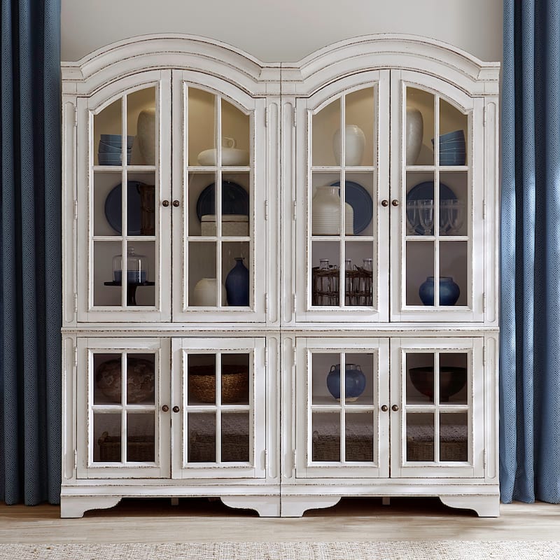 Liberty Furniture Magnolia Manor Bunching Display Cabinets - Set Options - 2 Cabinets