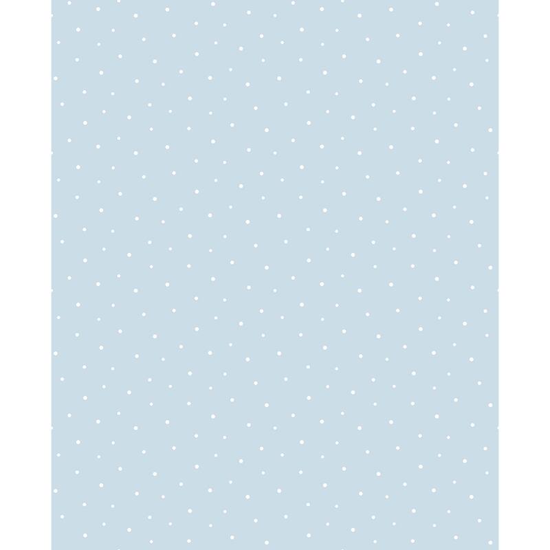 NextWall Polka Dots Peel and Stick Wallpaper - 20.5 in. W x 18 ft. L - Baby Blue