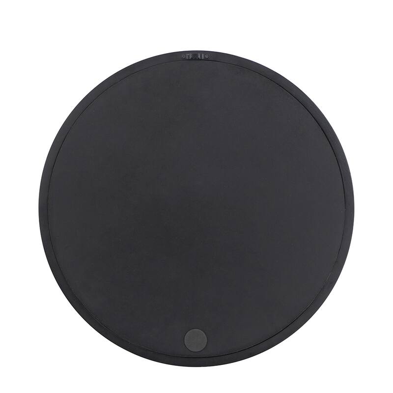 Circle Wall Mirror with Wooden Frame