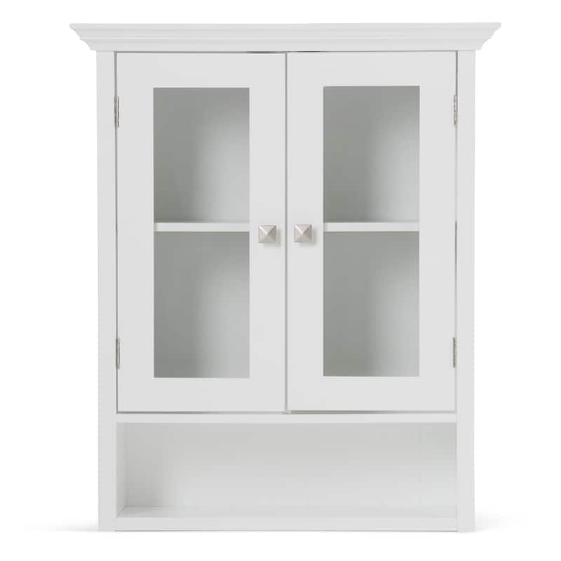 WYNDENHALL Normandy 28 inch H x 23.6 inch W Double Door Wall Bath Cabinet