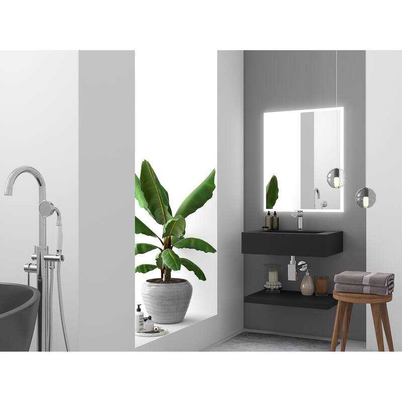 Pyramid Solid Surface Wall-Mounted Bathroom Sink