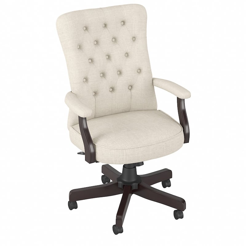 Key West High Back Tufted Office Chair with Arms by Bush Furniture