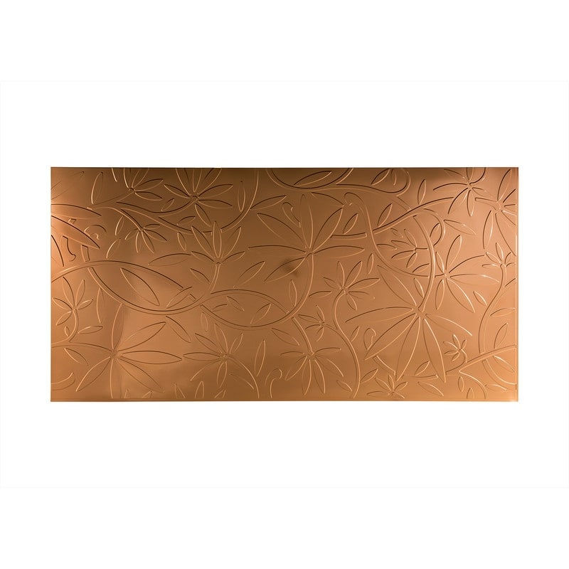 FASÄDE Audrey 4-foot x 8-foot PVC Wall Panel in Polished Copper - Gold - 4 x 8