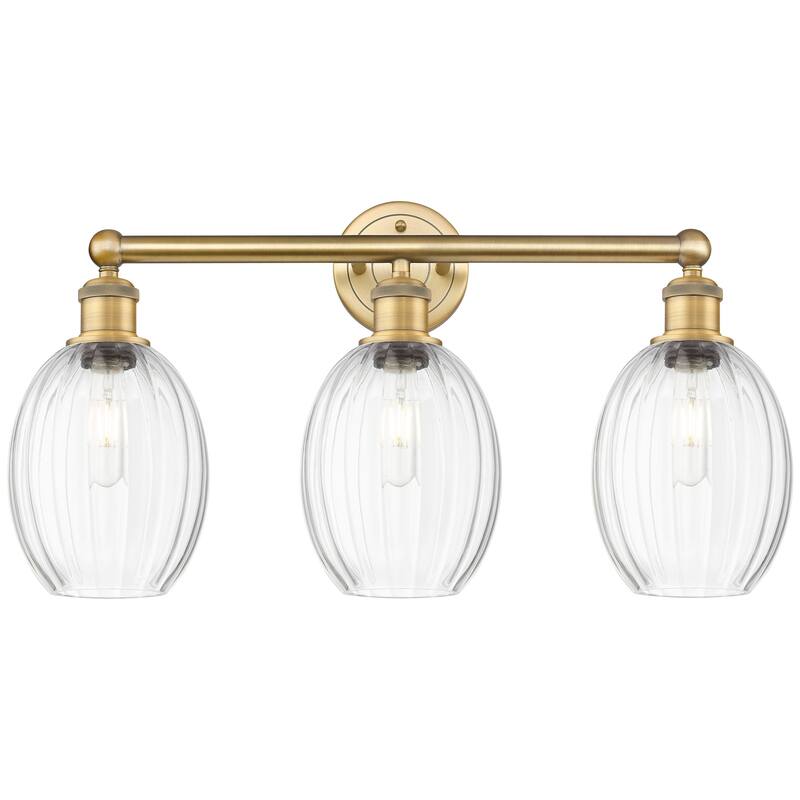 Innovations Lighting 616-3W-13-25 Preston Vanity Preston 3 Light 25" - Brushed Brass / Clear