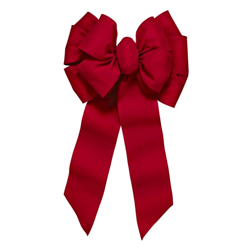 Shop Holiday Trim 7372 Deluxe Red Velvet 11 Loop Wired Bow For