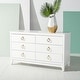 preview thumbnail 1 of 25, SAFAVIEH Couture Hannon Contemporary Dresser. White/Gold