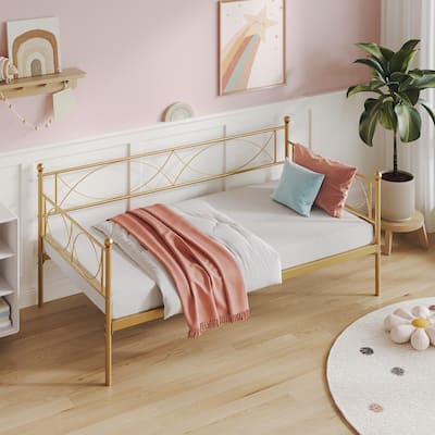 Twin daybed with Trundle, with Steel Slat Support