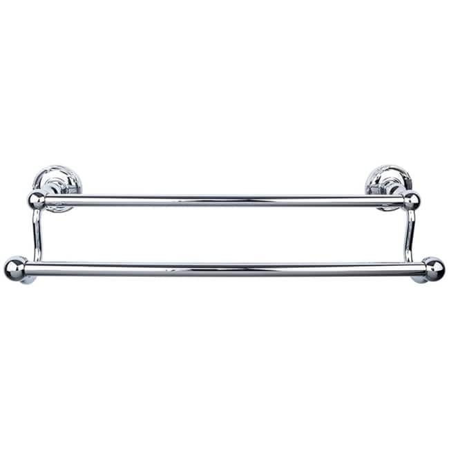 Top Knobs Edwardian Bath 30 Inch Double Towel Bar Ribbon Backplate