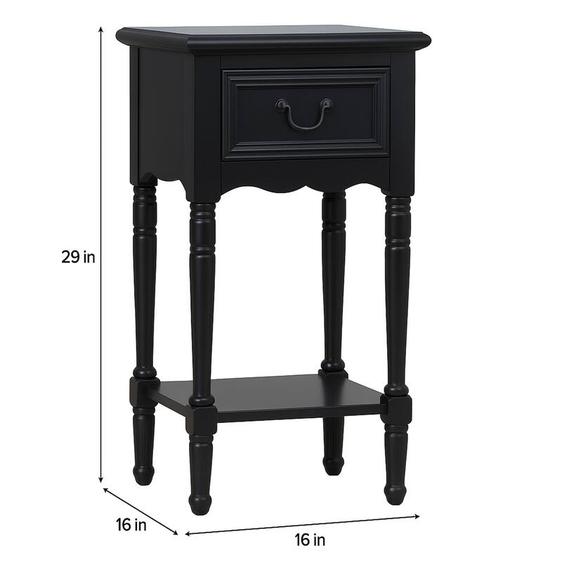 Casa Cortes Antiqued Solid Wood Night Stand
