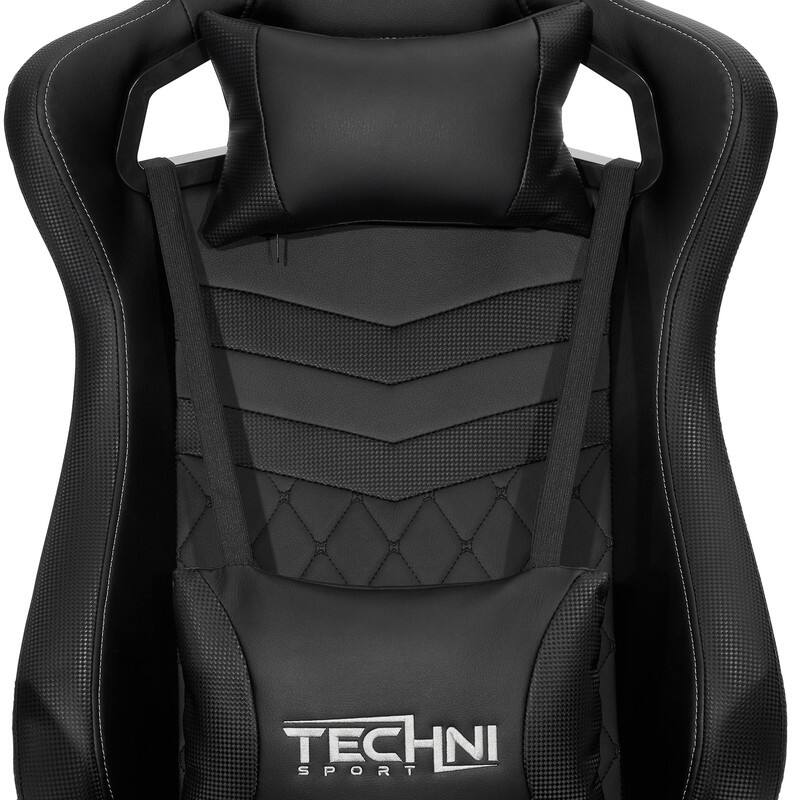 Ergonomic High Back Racer Style PC Gaming Chair, Adjustable Soft Lumbar