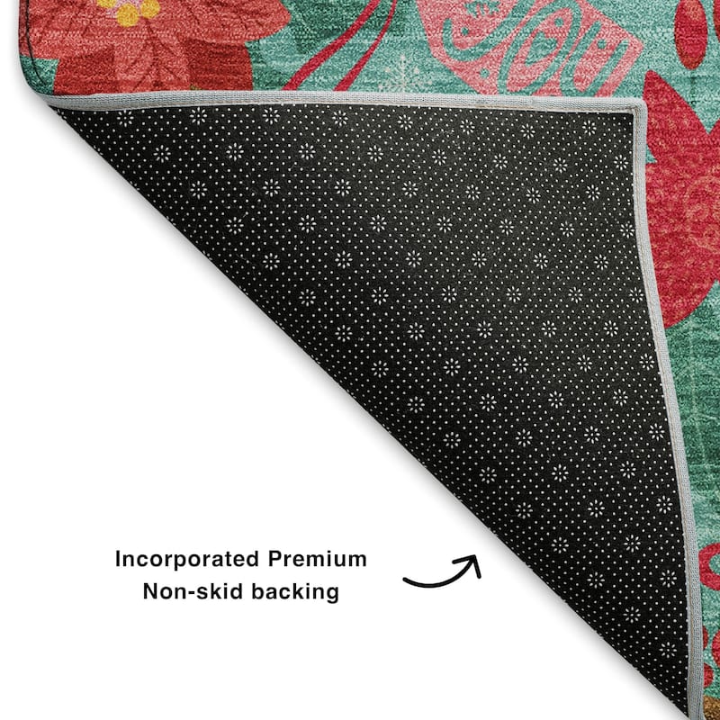Premium Washable Super Soft Holiday Nutcracker Mayfield Rug