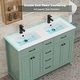 preview thumbnail 107 of 143, Modern Bathroom Vanity with Sink & Faucet Storage Cabinet Set