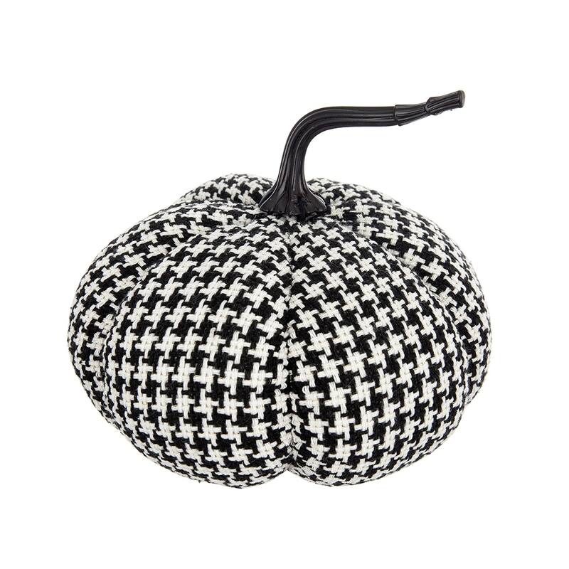 7x7x7.5" Fabric Pumpkin Decor, for Holiday Halloween Decoration - Multi