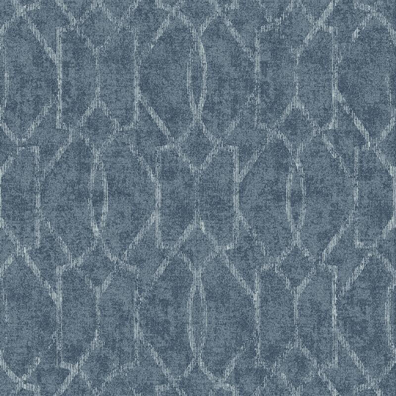 A-Street Prints Ziva Blue Trellis Wallpaper