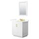 Option White, Gold Trim, Giotto Quartz Top