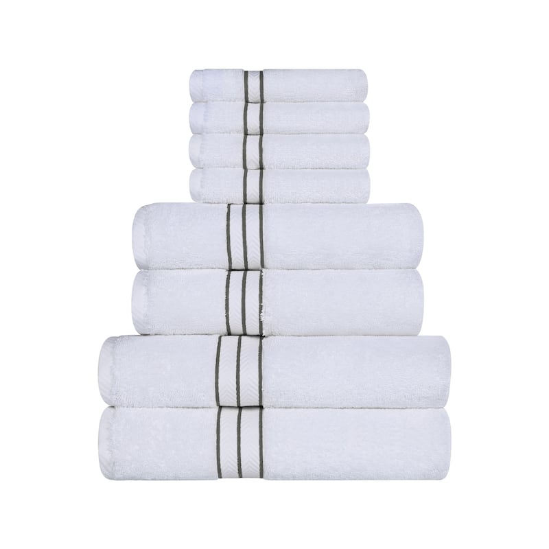 Turkish Cotton 8 Piece Absorbent Heavyweight Towel Set by Superior