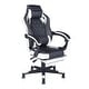 preview thumbnail 24 of 30, Porch & Den Ergonomic Faux Leather Racing Style Gaming Chair White/Black