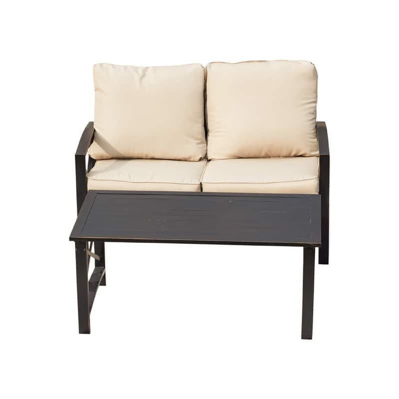 PATIO FESTIVAL 8-Piece Outdoor Sofa Seating Group with Cushions