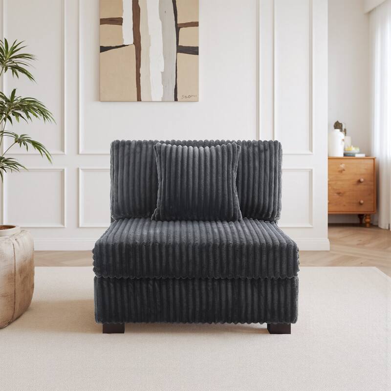 Cotton Flannel Armchair Sofa Corner Chairs for Living Room