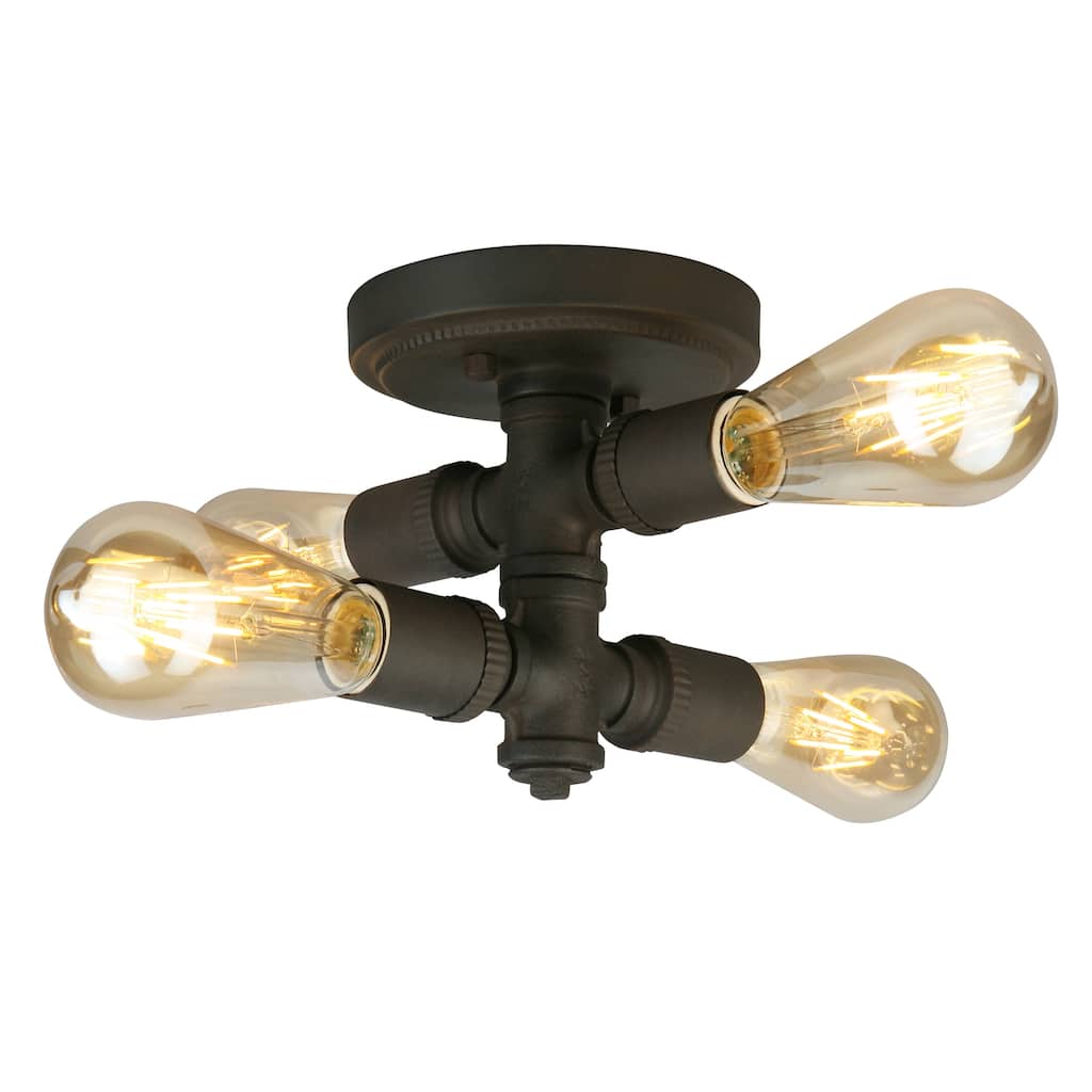 Eglo Wymer 4-Light Ceiling Light with Bronze Finish