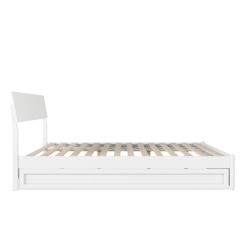 Norla Wood Platform Bed with Trundle