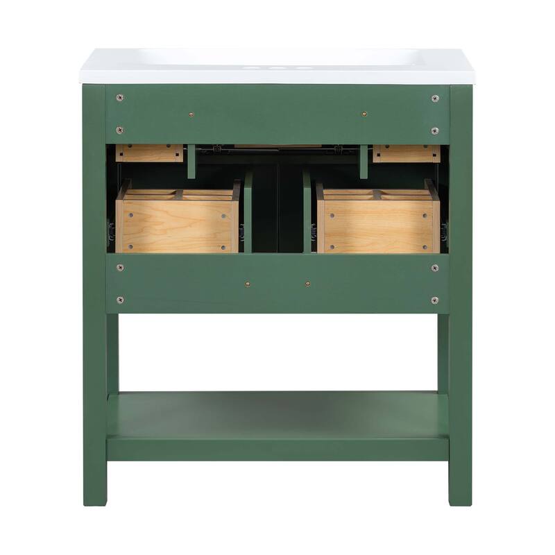 Wood Freestanding Bathroom Vanity with Sink
