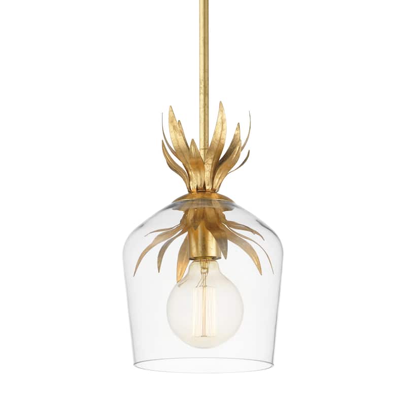 Maxim 2871 Paloma 8" Wide Mini Pendant - Gold Leaf
