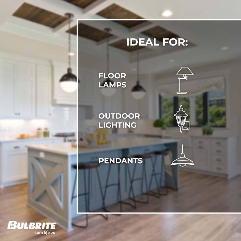 Bulbrite Pack of (4) Dimmable Antique Nostalgic Filament Incandescent Bulb