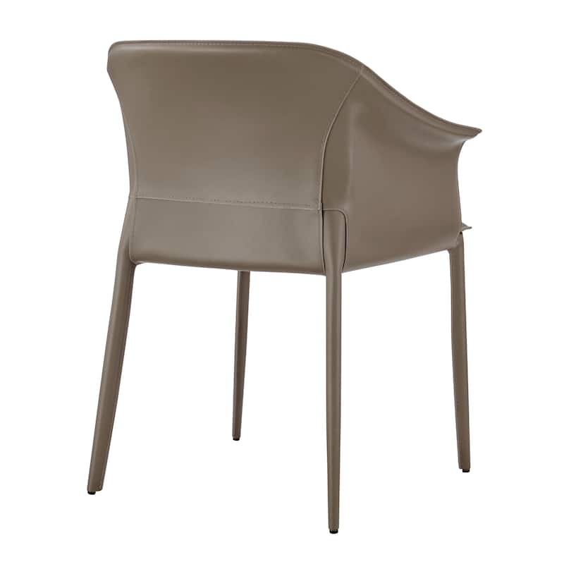 NPD Furniture Callie Recycled Leather Dining Arm Chair