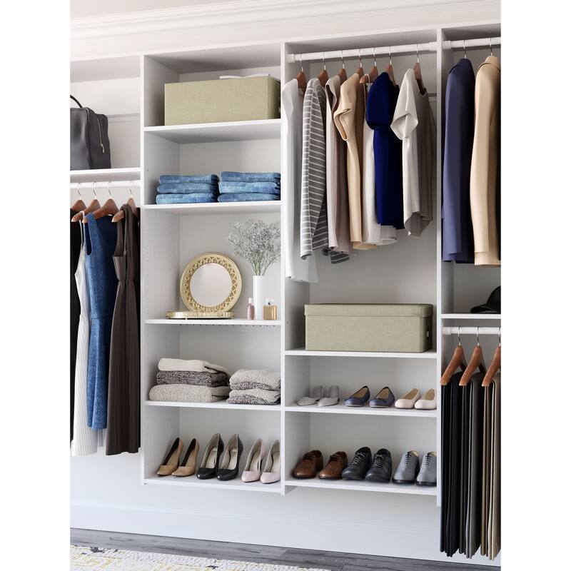 Easy Track 10 Ft. W. Dual Tower Basic Laminate Closet Kit