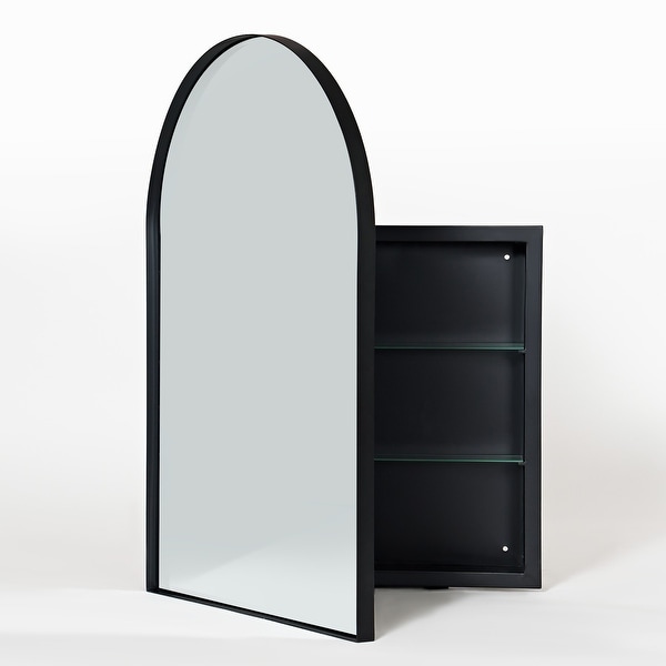 Set of 2 Recessed Metal Framed Medicine Cabinet - On Sale