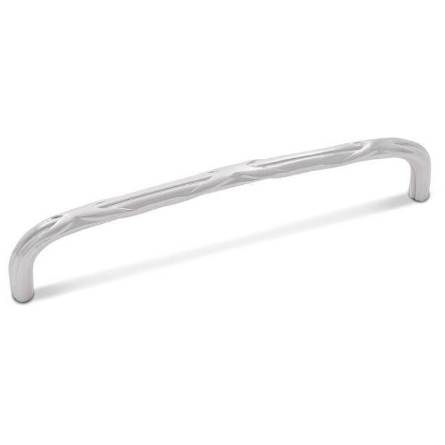 RK International CP 858 Lines and Crosses 8" Center to Center Solid - Satin Nickel