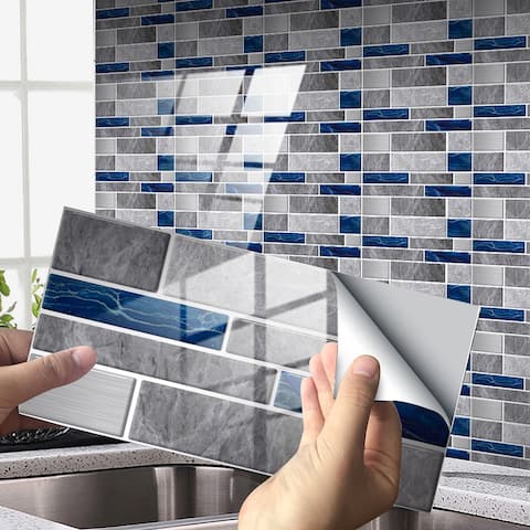 Self-Adhesive Wallpaper Brick Marble Pattern Wall Tile Sticker PVC