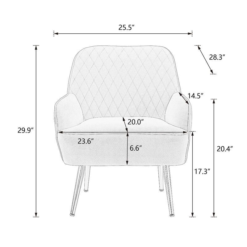 Moda Furnishings Deangelo Mid-century Accent Chair