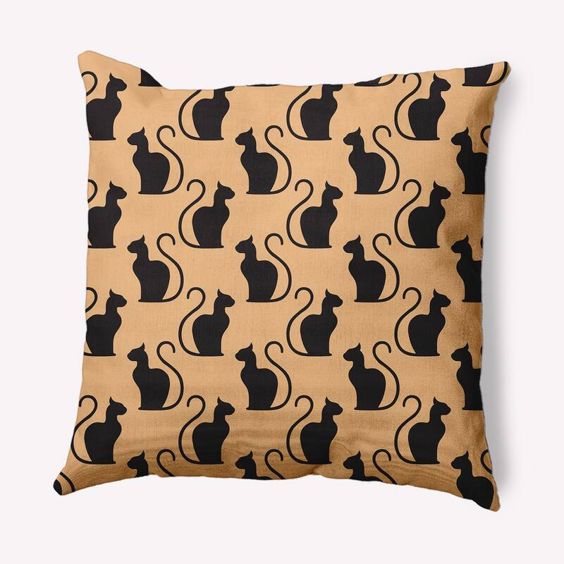 Spooky Cats Decorative Throw Pillow