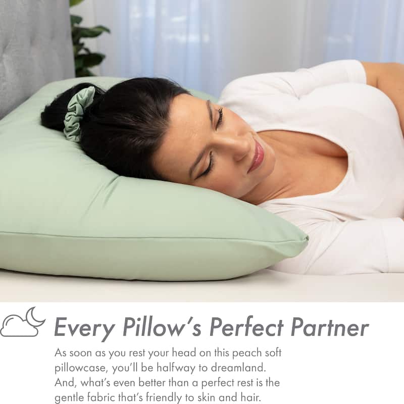 Beauty Pillow Cover Keeps Hair Tangle Free and Bonus Matched Scrunchie