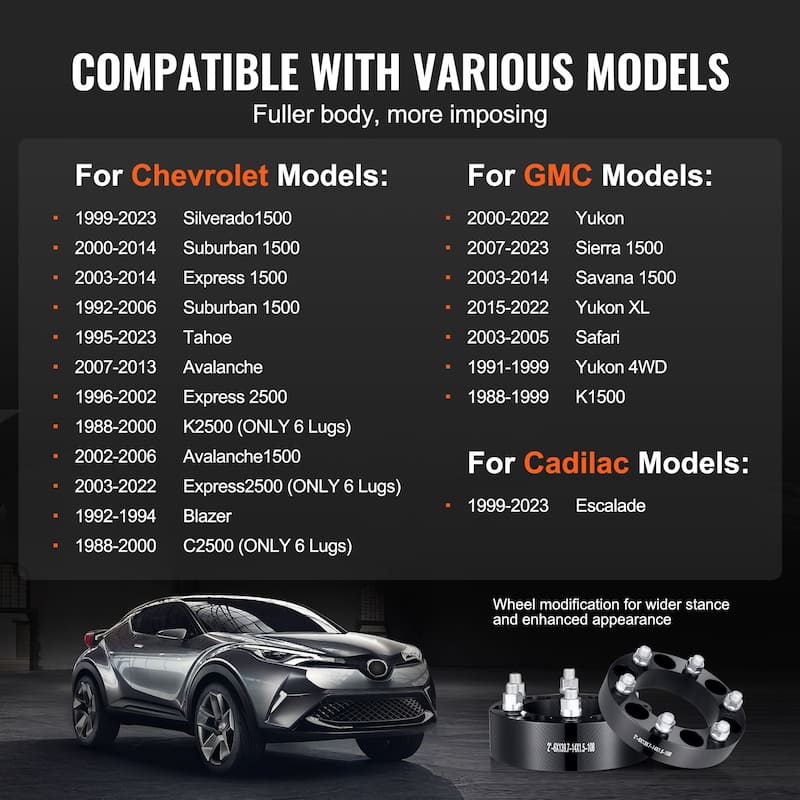 Wheel Spacers，Wheel Adapters Fit for Various Cars.