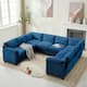 Option Blue//U-Shaped Sofa